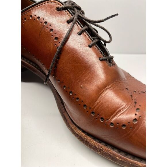 Allen Edmonds Fairfax Walnut Whole Cut Brogue Oxford Dress Shoes Size 8D main image 9
